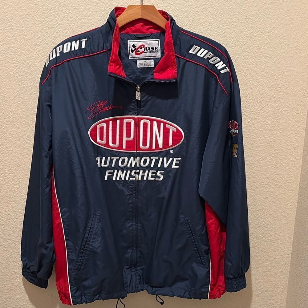 NASCAR Coat Chase Authentic Jeff Gordon 24‎ DuPont Racing Jacket XXL Vintage
